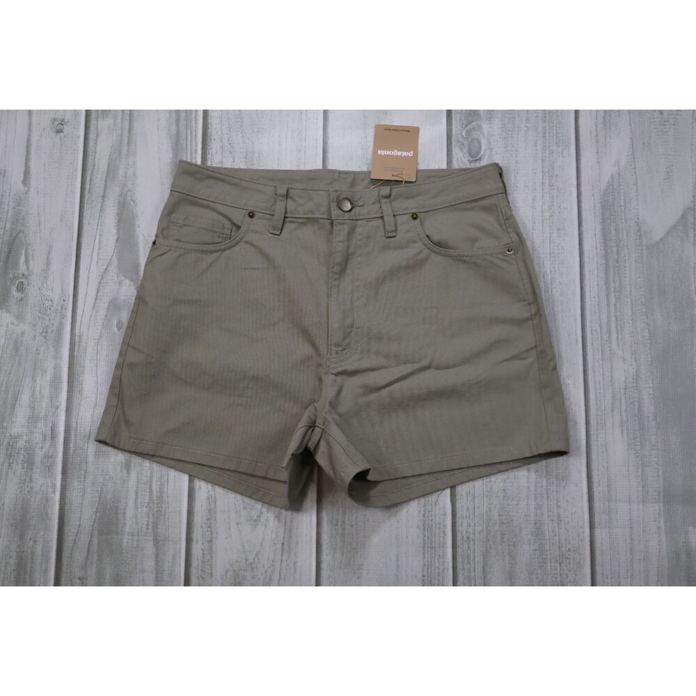 NEW Patagonia Classic Shorts Women’s Sz 10 Green Chino Lightweight Canvas